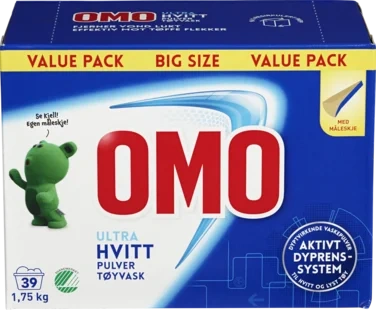 Omo Ultra Hvitt Pulver 1750g