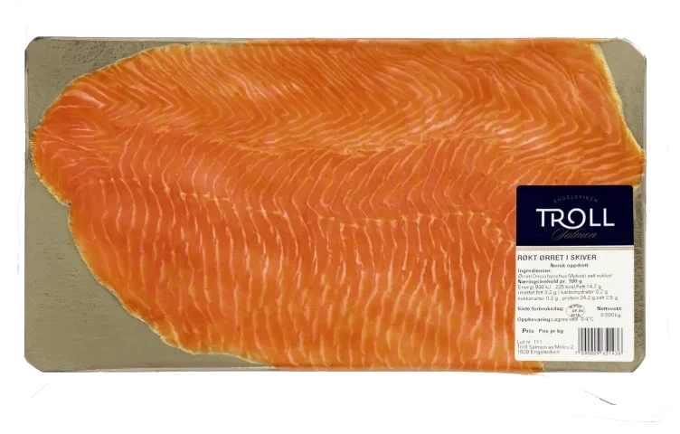 Ørret Røkt skivet 500g Troll
