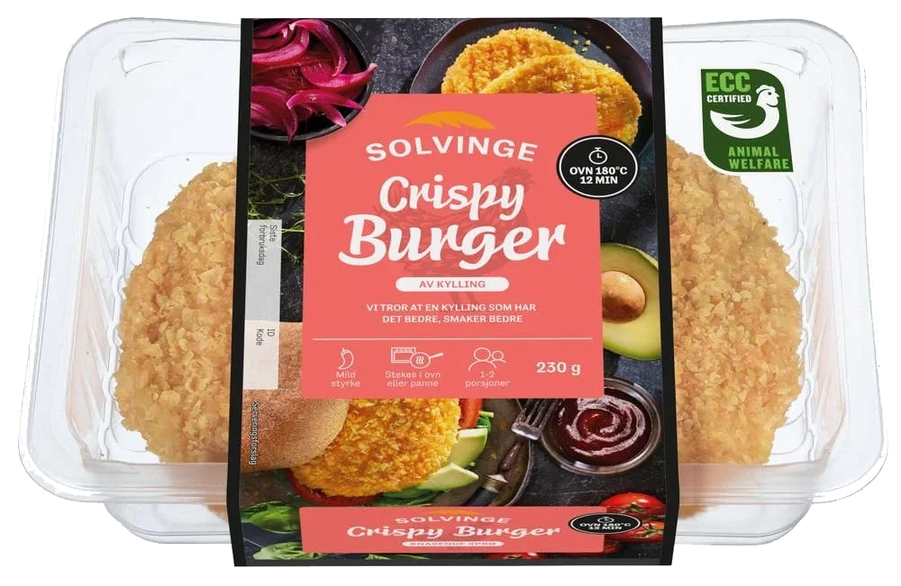 Crispy kyllingburger