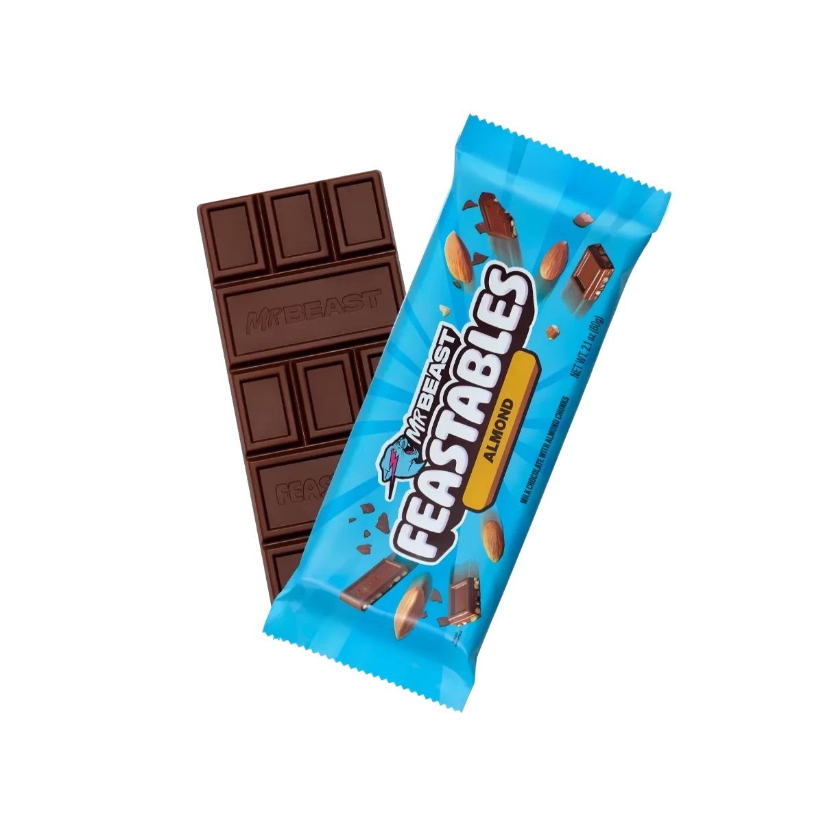 Mr Beast Feastables Almond Chocolate 60 g