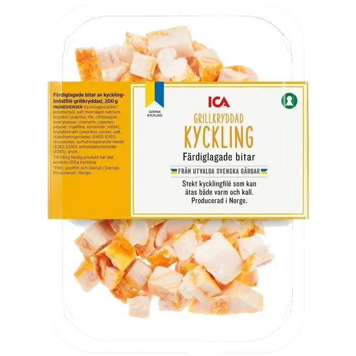 Kyckling Färdiglagad Tärnad Grillkryddad 200g ICA