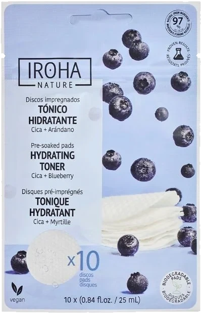 Hydrating Toner Pads Cica + Blueberry