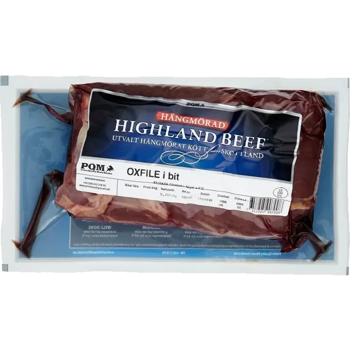 Oxfilé Färsk i bit ca 800g Highland Beef