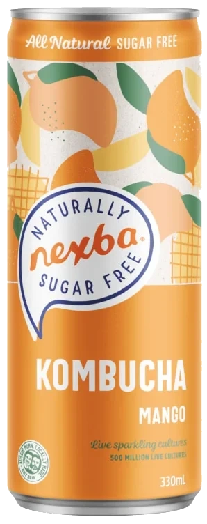 Nexba Mango Kombucha 33cl bx Sleek