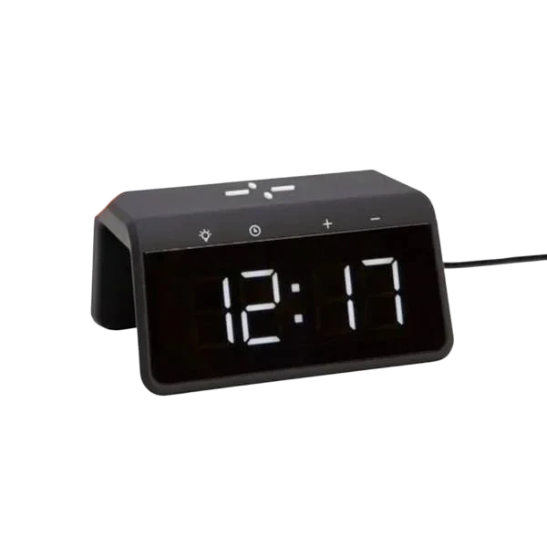 Trådløs Lader med Klokke/Alarm