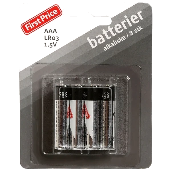 Batterier Lr03 Aaa 1,5v 8stk First Price