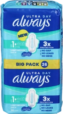 Always Ultra Nr 1 Normal+ 26stk Big Pack