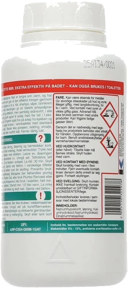 Avløpsåpner bad