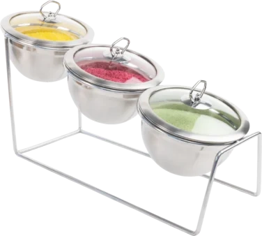 Glasslokk til Strøsselskål, 3pk