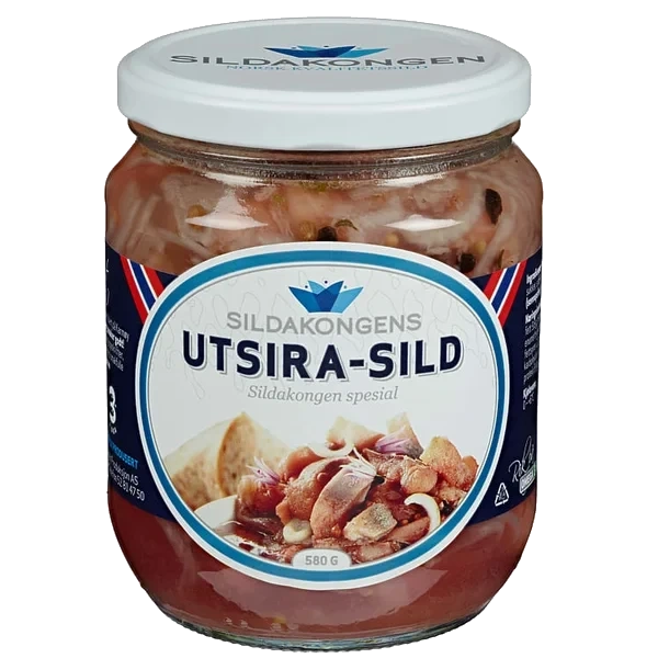 Utsirasild 580g Glass Sildakongen