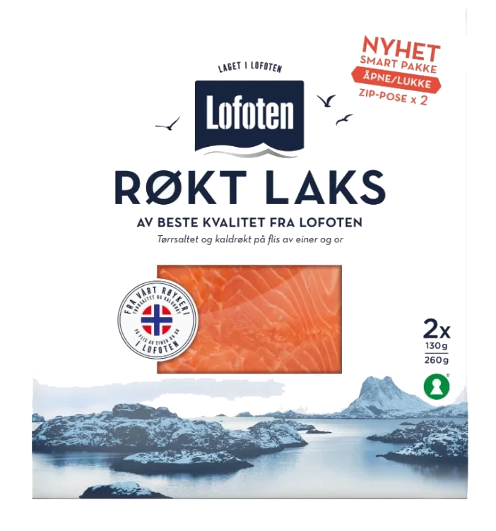 Laks Røkt skivet 260g Lofoten