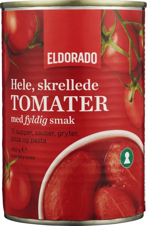 Tomater Hele Skinnfri Eldorado 400 G