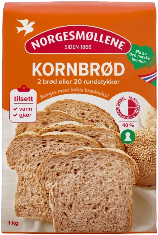 Kornbrød Melmiks 1kg Møllerens