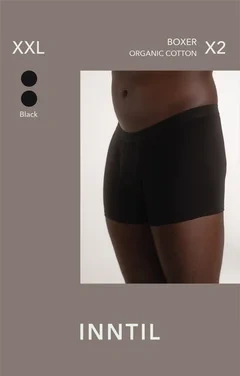 Men's Boxer, 2-pack, Black, Xxl