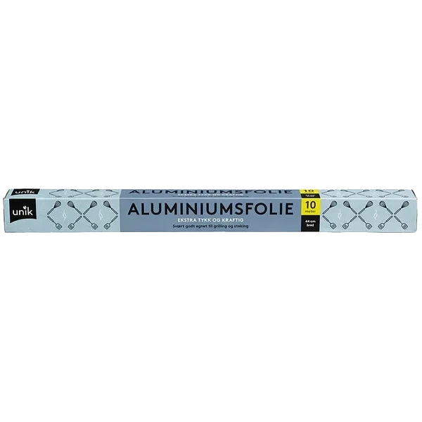 Aluminiumsfolie Tykk 44cmx10m Unik