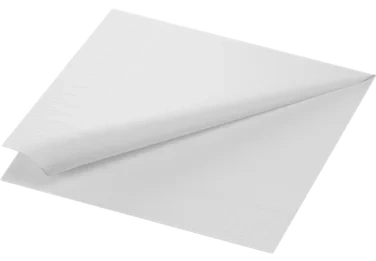 Servietter 40cm 3l Hvit 125stk