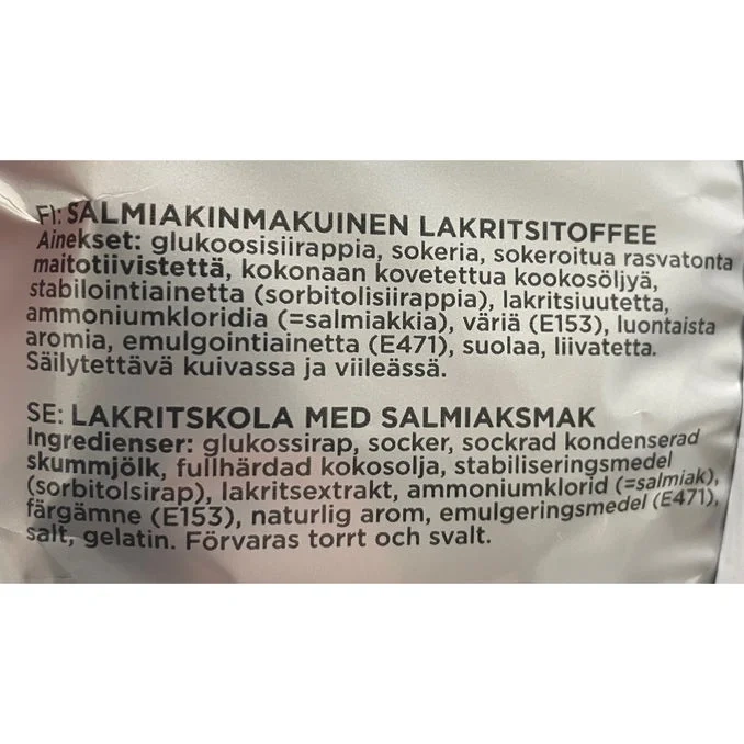 Lakritskola Salmiak