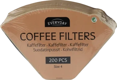 Everyday Kaffefilter Brune No4 200stk