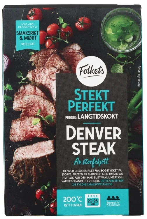 Denver Steak Krydret 500g Stekt Perfekt