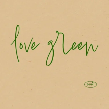 Serviett BioDunisoft 20cm Love Green Natural
