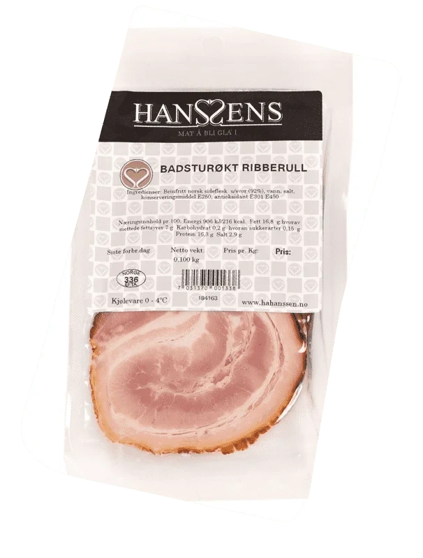 Badsturøkt Ribberull 100g Hanssen