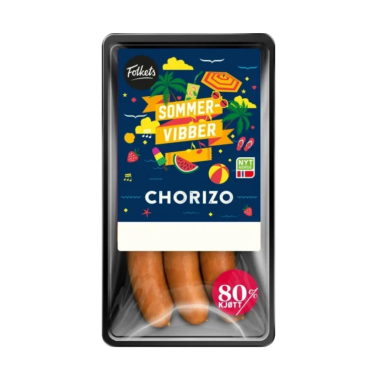 Chorizo 80% 270g Folkets
