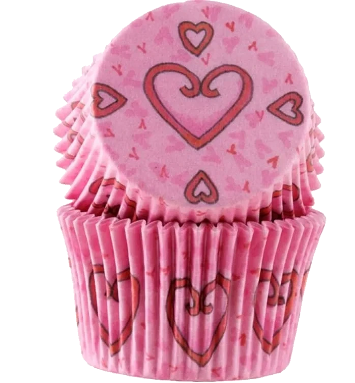 Muffinsformer Hjerte 30stk Cacas
