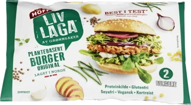 Hoff Liv Laga Plantebasert Burger Original 250g