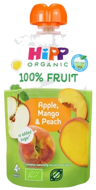 Hippis Smoothie Eple/Mango 4mnd 100g Hipp