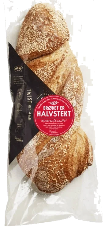 Twistbrød m/Sesam Halvstekt