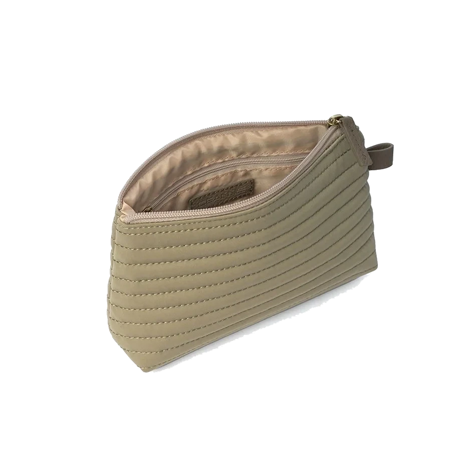 Ceannis Cosmetic S Taupe Soft Quilted Stripes
