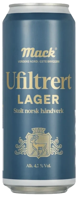 Mack Lager Ufiltrert 0,5l boks