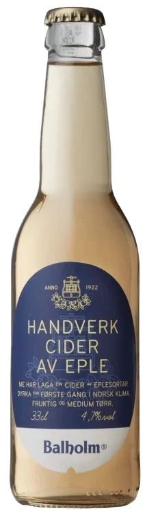 Handverkcider Eple 0,33l Fl Balholm