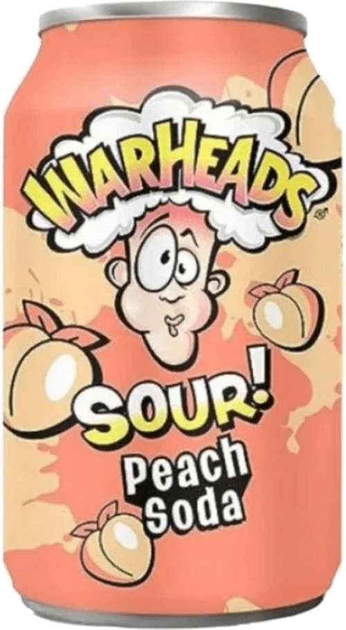 Warheads Sour Peach Soda 355ml