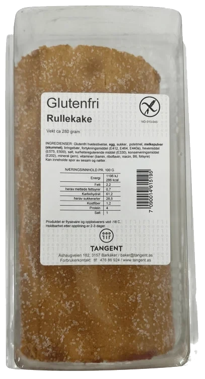 Rullekake glutenfri 280g Tangent
