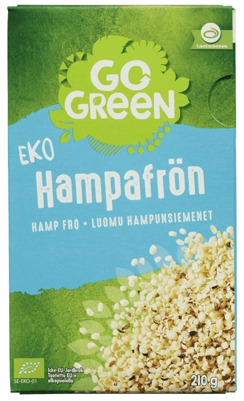 Go Green Go Raw Hampfrø Økologisk 210g