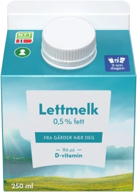 Tinemelk Lett 0,5% 1/4l Tine