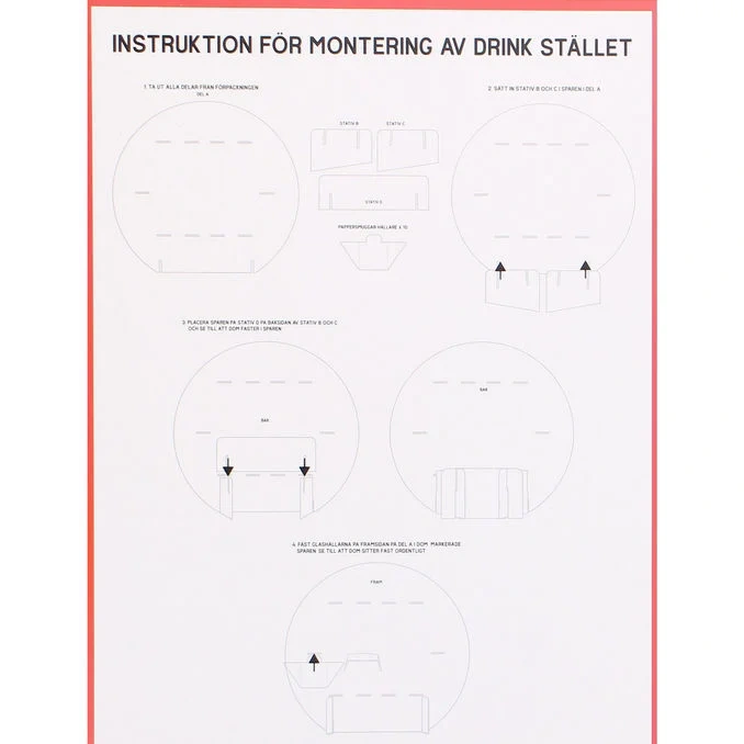 Drinkställ Kräftdesign