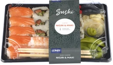 Sushi Fersk Maki og Nigiri Mix Brett 16 Bit Meny