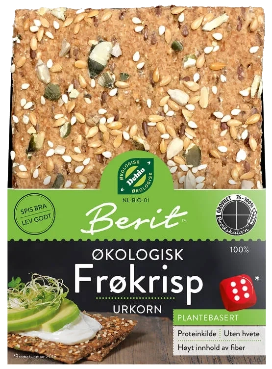 Frøkrisp Knekkebrød Økologisk 170g Berit