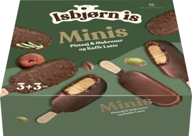 Ekselence Minis Pistasj & Makroner og Kaffe Latte 6 stk