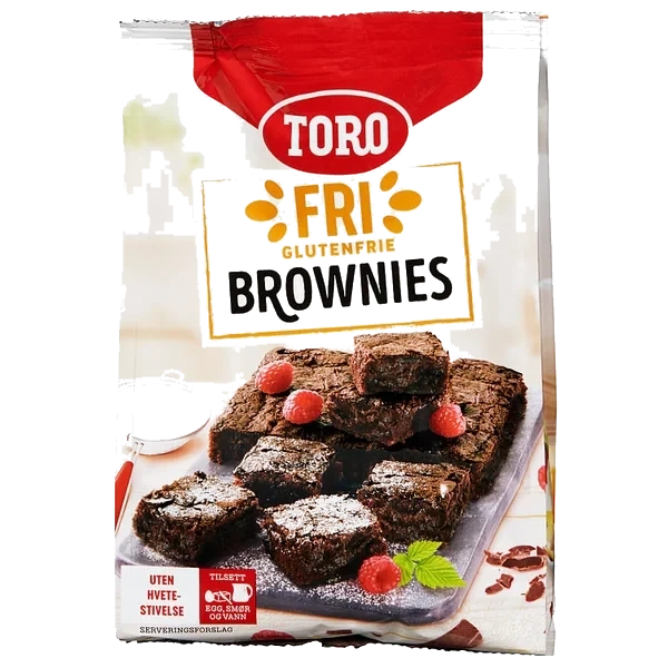 Brownies Mix Glutenfri 540g Toro