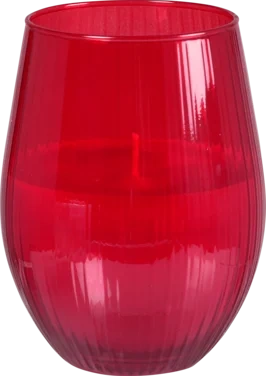 Lysholder Glass 12,5cm Ritz Rød