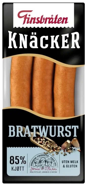 Knacker Bratwurst 250g Finsbråten