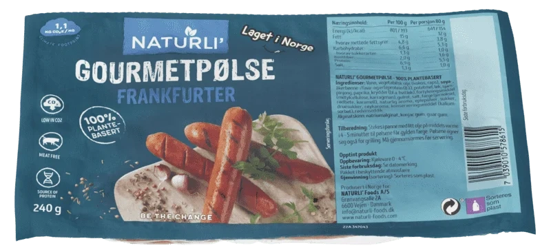 Naturli' Gourmetpølser 240g