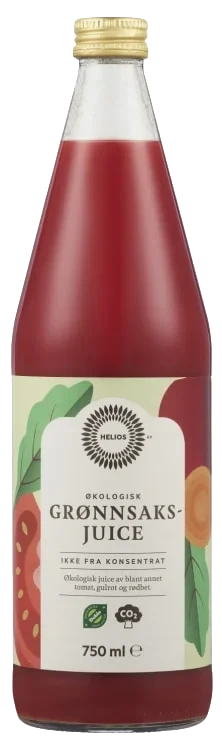 Grønnsaksjuice Økologisk 0,75l Helios