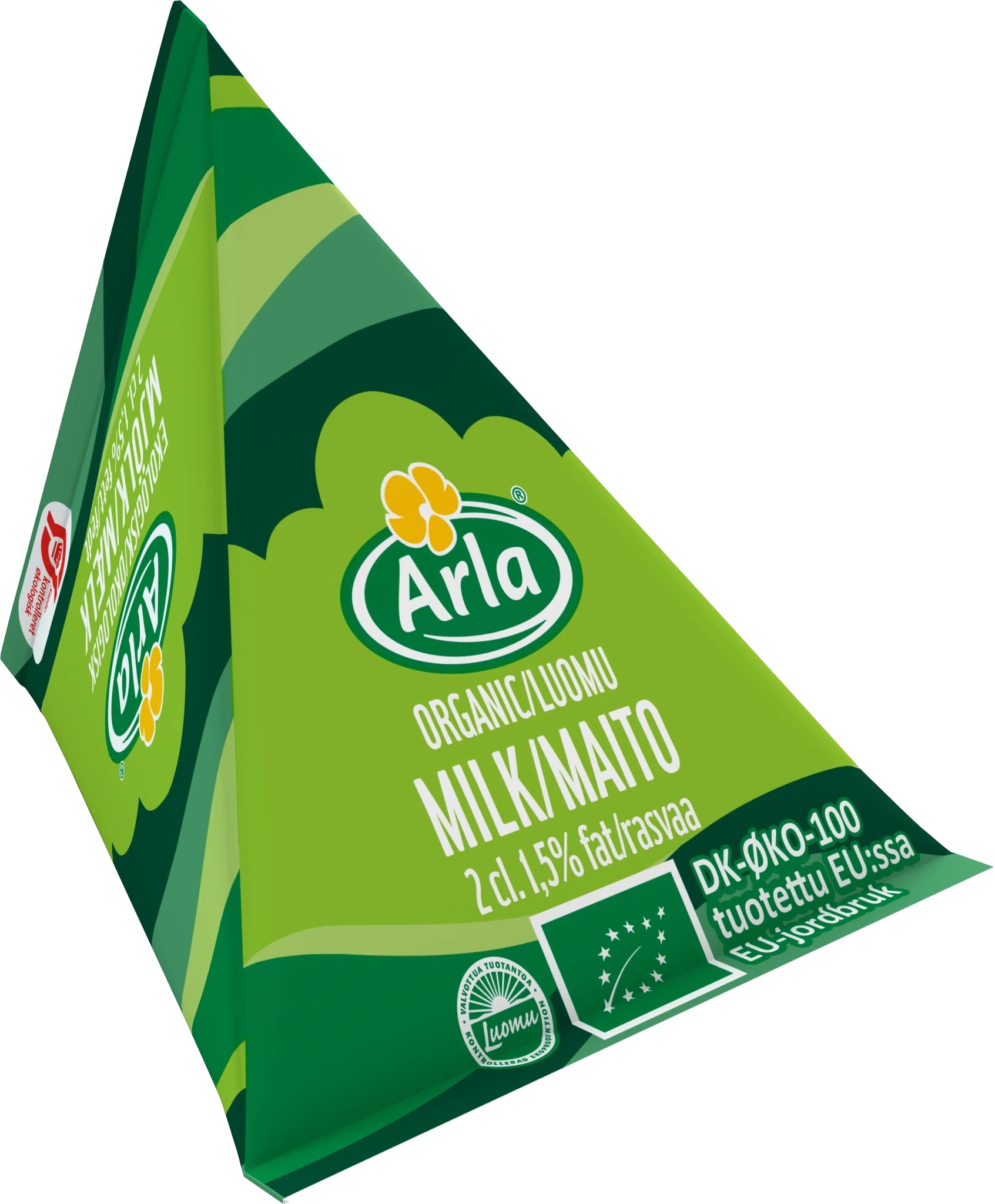 Ekologisk mellanmjölk 1.5% portion 2 cl
