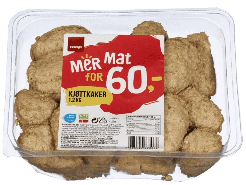 Coop Kjøttkaker 1,2kg
