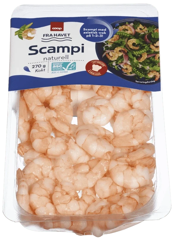 Coop Scampi Naturell 270g