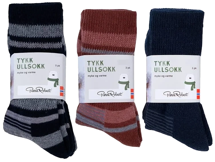 Tykk Ullsokk X3 Kids Mix22 29-36